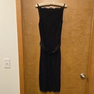 Isaac Mizrahi for Target Black Lace Midi Dress